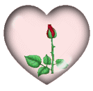 Gif animé coeur rose rouge